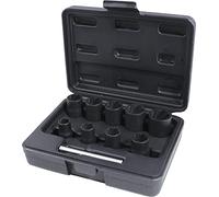 KS Tools 913.3855 Serie di Bussole Profilo Conico-Elicoidale, 10 Pezzi, 10-19 mm, 3/8"