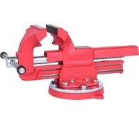 KS Tools 914.0025 Morsa da Banco, 100 mm, con Base Girevole