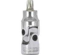 KS Tools Bussola CHROMEplus 1/4" per bit TX con snodo, T10 Quantità:1