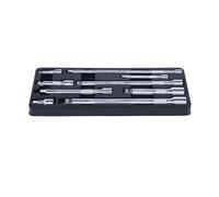 KS Tools 918.0009 CHROMEplus Serie di Prolunghe Angolari, 9 Pezzi, 1/4"+3/8"+1/2"