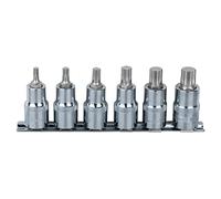 KS Tools 918.0645 Serie bussole 1/4" CHROMEplus XZN, 6 pz
