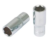 KS Tools 918.1241-E 1/2" Bussola esagonale CHROME lunga,11mm su rimorchio