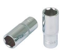 KS Tools 918.1244-E 1/2" Bussola esagonale CHROME lunga,14mm su rimorchio