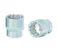 KS Tools 918.1345 Bussola poligonale 1/2" CHROMEplus, 23 mm