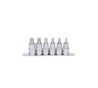 KS Tools 918.1349 CHROMEplus Serie di Bussole per Viti XZN, 6 Pezzi, M5-M14, 1/2"