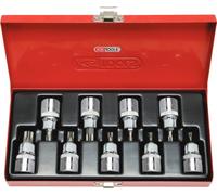 KS Tools Set bussole TX 918.1386 CHROMEplus 1/2" con foro TB20-TB60 9 pezzi