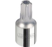 KS Tools Bussola per bit CHROMEplus 1/4" a cinque punte, foro frontale, TS10 Quantità:1