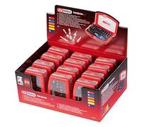 KS Tools 918.3030D - Set di 12 punte per avvitare, con codice a colori, colore: Cromato satinato