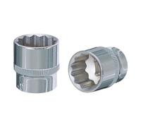 KS Tools 918.3733 Bussola poligonale 3/8" CHROMEplus, 1/2"