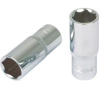 KS Tools 918.3924-E 3/8"Bussola esagonale CHROME lunga,7/16" su rimorchio