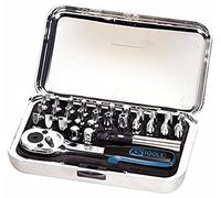 KS Tools 918.4500 CHROMEplus Serie di Inserti, 31 Pezzi, 1/4"