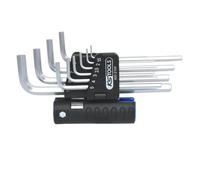 KS Tools 920.2100 Serie di Chiavi Maschio Esagonali Piegate Classic 3 in 1, 10 Pezzi, 1, 5-10 mm