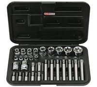 KS Tools, 922.4301, confezione da 30 pezzi, 1/10,2 cm " - 3/20,3 cm - 1/2 Torx E4 - E24 - T20 - T55