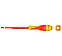 KS Tools 922.6222 - Cacciavite 922.6222, attacco 5,5 x 125 mm, bimateriale isolato, 1000V, per morsettiere elettriche, in acciaio S2, punta brunita