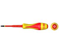 KS Tools 922.6225 - Cacciavite 922.6225 Phillips, PH2-bimateriale isolato 1000V, per morsettiere elettriche, in acciaio S2, punta brunita