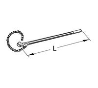 KS Tools 963.1719 BRONZEplus Giratubi a catena, Ø max.100 mm