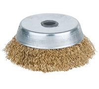 KS Tools 963.9597 BRONZEplus Spazzola a tazza, filo ondulato in lega tin-bronze, 85 mm