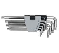 KS Tools 964.0620 Serie di chiavi maschio piegate tx con foro, in acciaio inossidabile. 9 pz