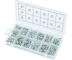KS Tools 970.0420 Assortimento di viti autofilettanti testa svasata, 550 pz