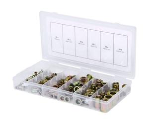 KS Tools 9700610 970.0610 Assortimento di fascette filettate, acciaio, M3x9mm-M