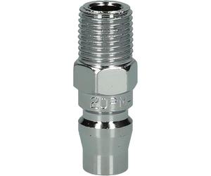 KS Tools 999.9089 Nippolo di inserimento in metallo, 1/4"AG, Asia