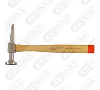 KS TOOLS Aluminium-Karosserie-Spitzhammer Curva Testa, Tondo / Punta 700.1489