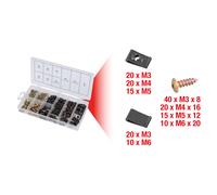 KS Tools 970.0530 Assortimento di dadi & viti per carrozzeria, 170 pz