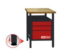 KS Tools Banco da lavoro con 3 cassetti, H840xL600xD600mm Quantità:1