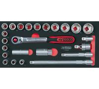 KS TOOLS Bba 1/2 " insieme Zoccolo, 24-tlg. IN 1/3 Systemeinlage