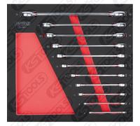 KS TOOLS Bba Doppio-Anello, 11-tlg. IN 2/3 Systemeinlage 712.5011