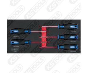 KS TOOLS Bba Set Cacciaviti Tx Foro, 5-tlg 1/3 Systemeinlage Torx
