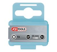 KS Tools Bit TX EDELSTAHL 1/4", 25mm, T20, 5pz. Quantità:5