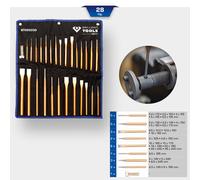 KS Tools Brillante Cesello E Durchtreiber-Satz, 28-tlg