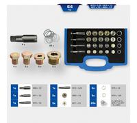 KS Tools - Brillante Kit di Riparazione per Öl-ablass-gewinde, 64-tlg