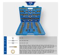 KS TOOLS BRILLIANT TiN Set Di Utensili Per Filettatura, 110 Pezzi