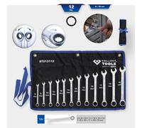 KS Tools Brilliant Tools Chiave A Ratch Rata 12 Pezzi 8Mm-19Mm