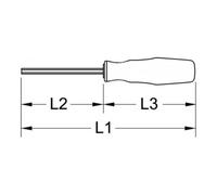 KS Tools BRONZEplus Cacciavite esagonale interno dritto Quantità:1