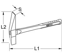 KS Tools Bronzeplus Scala Entrostungshammer, 600g (963.2173)