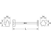 KS Tools Bronzeplus Spezial-Universalschlüssel 400 MM (963.8272)