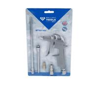 BRILLIANT TOOLS BT161103 Pistola per aria compressa, compresi 3 ugelli intercambiabili [Powered by KS TOOLS]