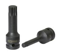 KS Tools Bussola 1/2" per bit multidente, per avvitatori ad impulsi, lunga, M9 Quantità:1