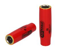 KS Tools Bussola 1/4" con isolamento protettivo, 7mm, lunga Quantità:1