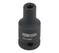 KS Tools Bussola 1/4" per avvitatori ad impulsi viti TX-E, corta, E4 Quantità:1