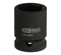 KS Tools 515.2240 1.1/2" Bussola esagonale per avvitatore a impulsi 45 mm, corta
