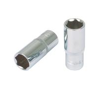 KS Tools 918.1257 CHROMEplus Bussola Esagonale, Lunga, 27 mm, 1/2"