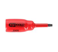 KS Tools Bussola per bit 3/8" con isolamento protettivo per viti Torx, T25, corta Quantità:1