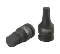KS Tools Bussola per bit 3/8" per avvitatori ad impulsi, per viti a esagono incassato, corta, 10mm Quantità:1