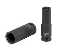 KS Tools 515.0954 Bussola poligonale 1/2" per avvitatori ad impulsi, lunga, 21 mm