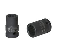 KS Tools 515.0965 3/8" Bussola poligonale p.avvitatori ad impulsi,corta,15mm