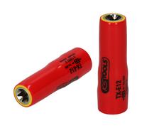 KS Tools 117.2374 3/8" Bussola a inserto Torx-E con isolamento protettivo, E18, lunga